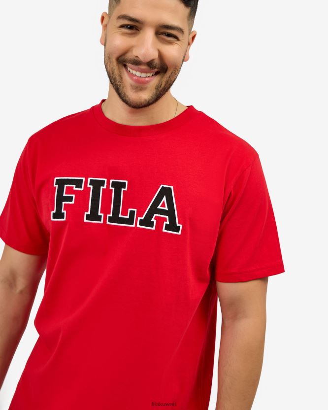 جوناس تي شيرت أحمر فيلا BX00H42579 أحمر FILA