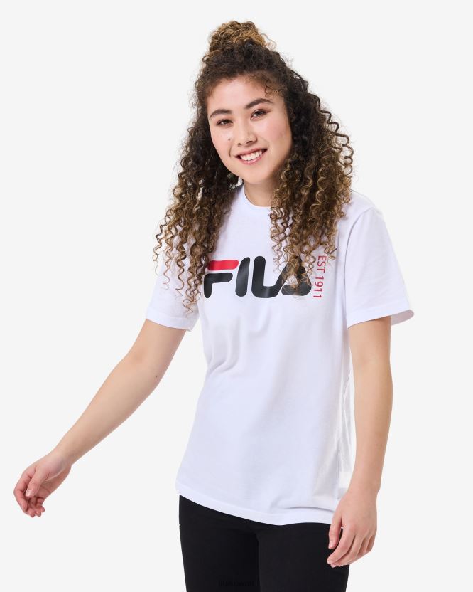 تي شيرت لندن الأبيض للجنسين من فيلا BX00H42584 أبيض FILA