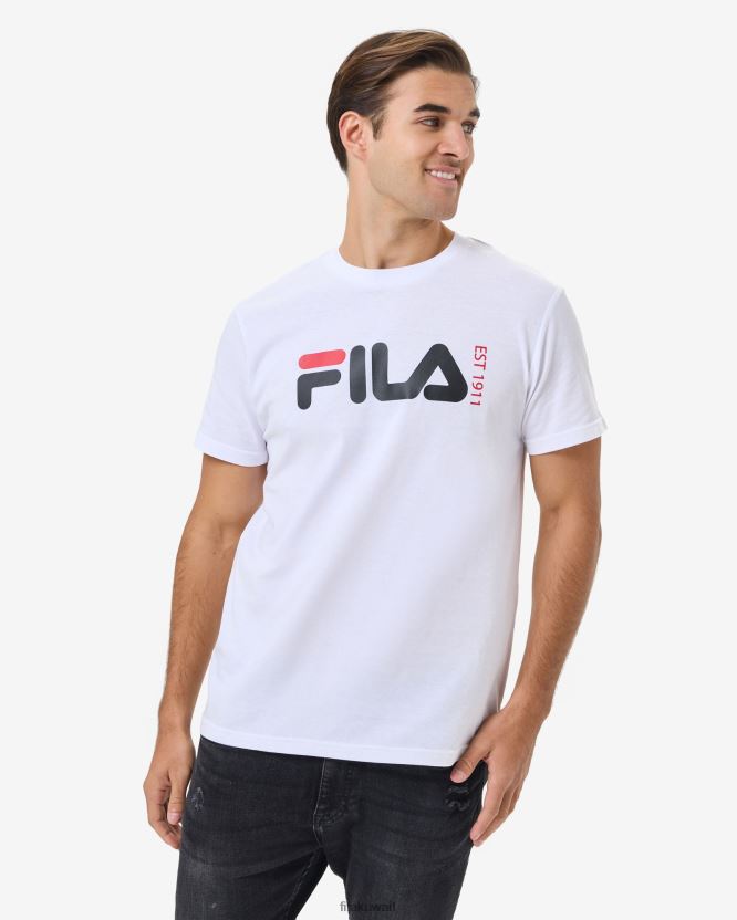 تي شيرت لندن الأبيض للجنسين من فيلا BX00H42584 أبيض FILA