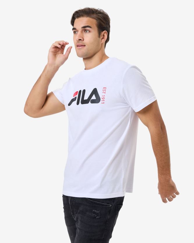تي شيرت لندن الأبيض للجنسين من فيلا BX00H42584 أبيض FILA