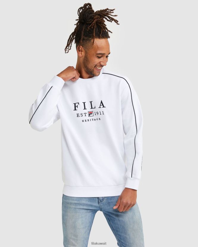 طاقم التراث الأبيض للجنسين من فيلا BX00H42590 أبيض FILA