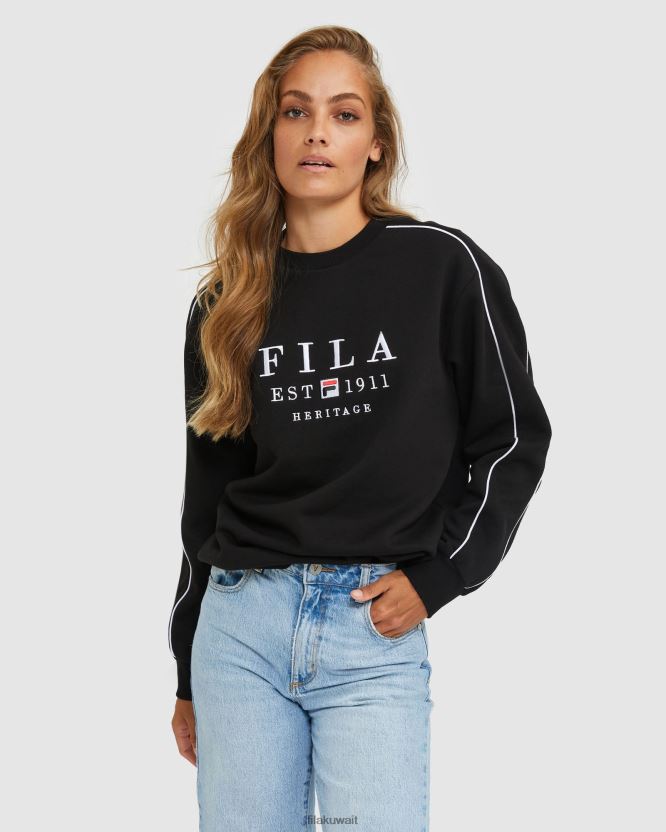 فيلا طاقم التراث للجنسين باللون الأسود BX00H42593 أسود FILA