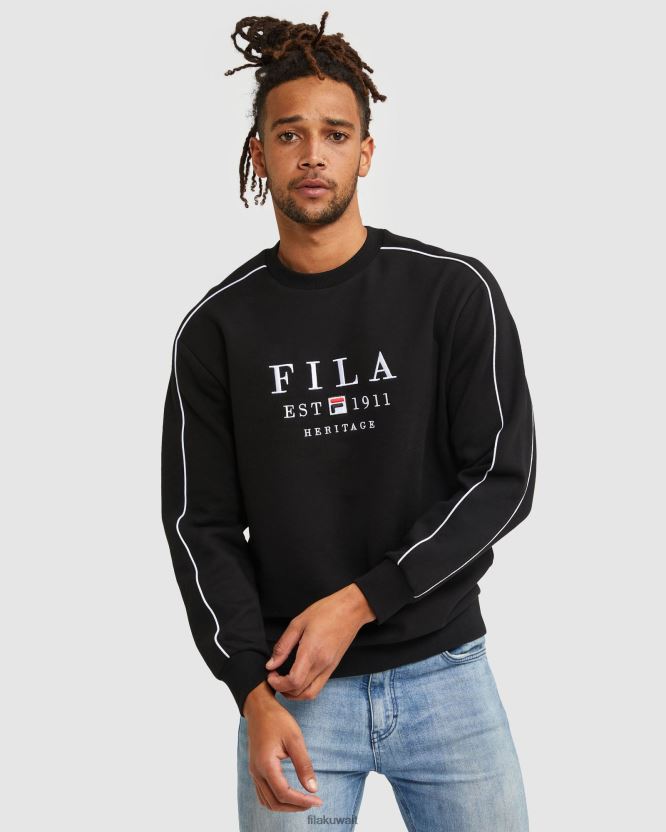 فيلا طاقم التراث للجنسين باللون الأسود BX00H42593 أسود FILA