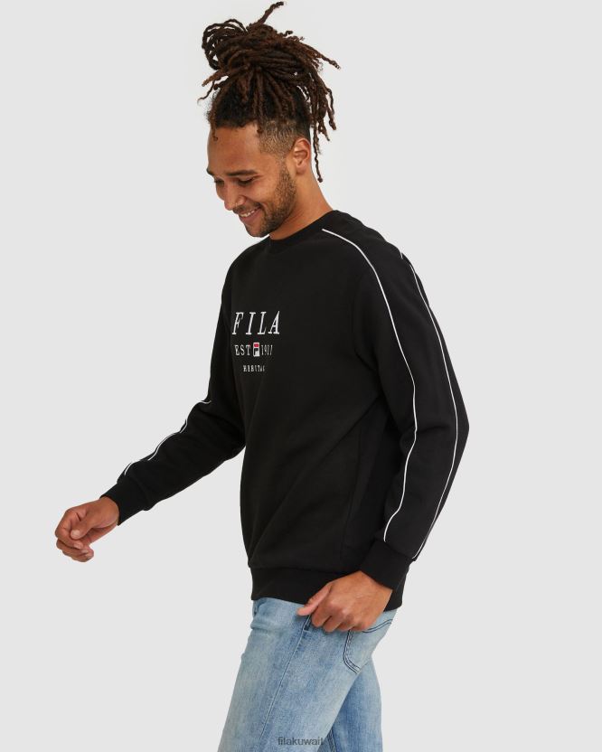 فيلا طاقم التراث للجنسين باللون الأسود BX00H42593 أسود FILA
