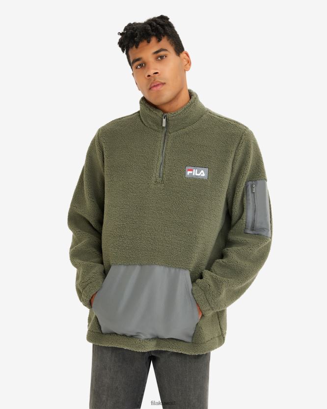 كول تيدي كيو تي آر زيب كاكي فيلا للرجال BX00H42627 الكاكي FILA