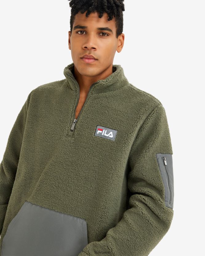 كول تيدي كيو تي آر زيب كاكي فيلا للرجال BX00H42627 الكاكي FILA