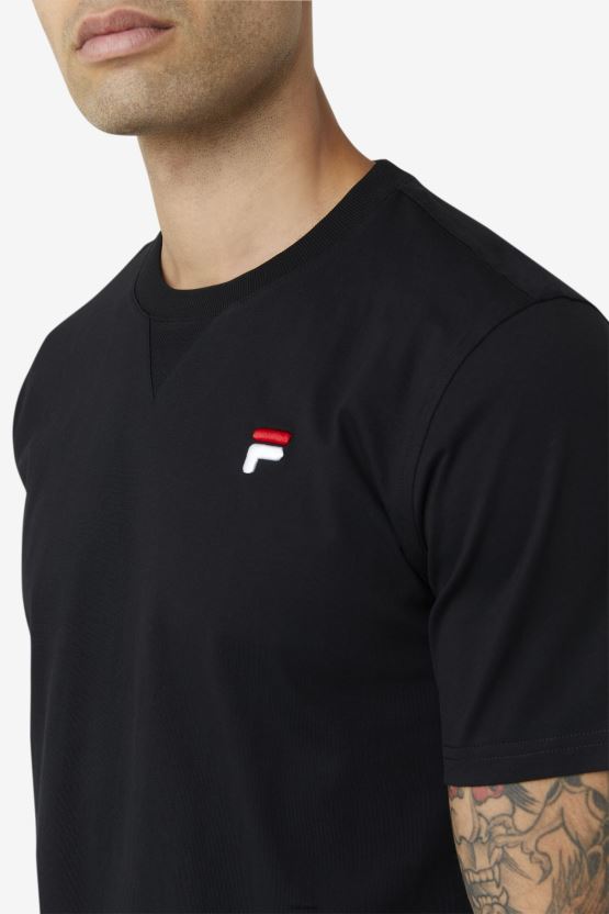 تي شيرت فيلا ديريون الأسود BX00H4262 أسود FILA