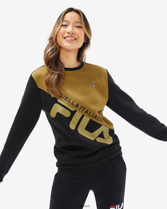 طاقم موناكو بلاك فيلا للجنسين BX00H42631 أسود FILA
