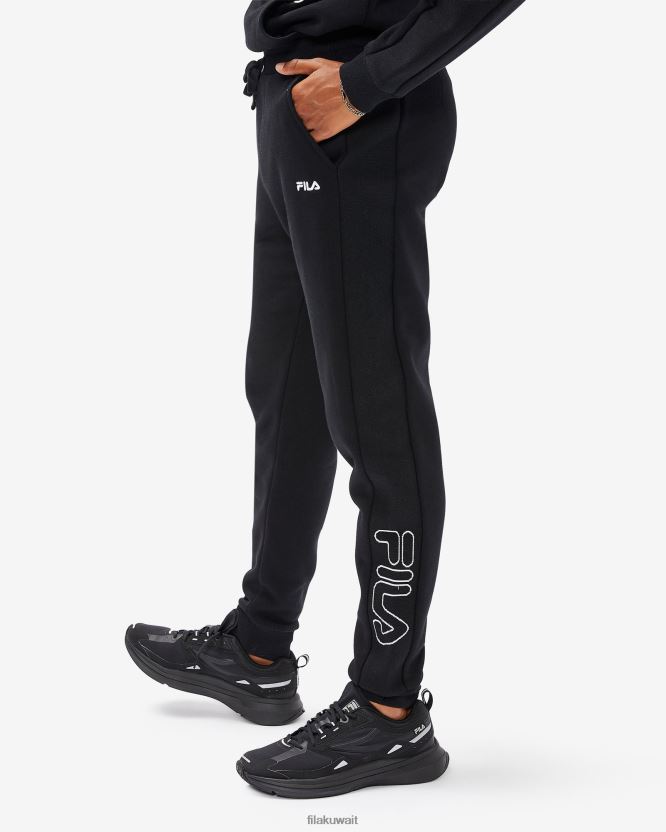 بنطال رياضي جاي للرجال باللون الأسود BX00H42663 أسود FILA
