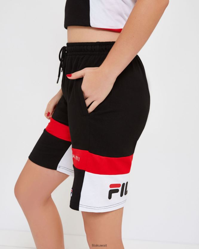 للجنسين فيرونا فيلا قصيرة سوداء BX00H42666 أسود FILA