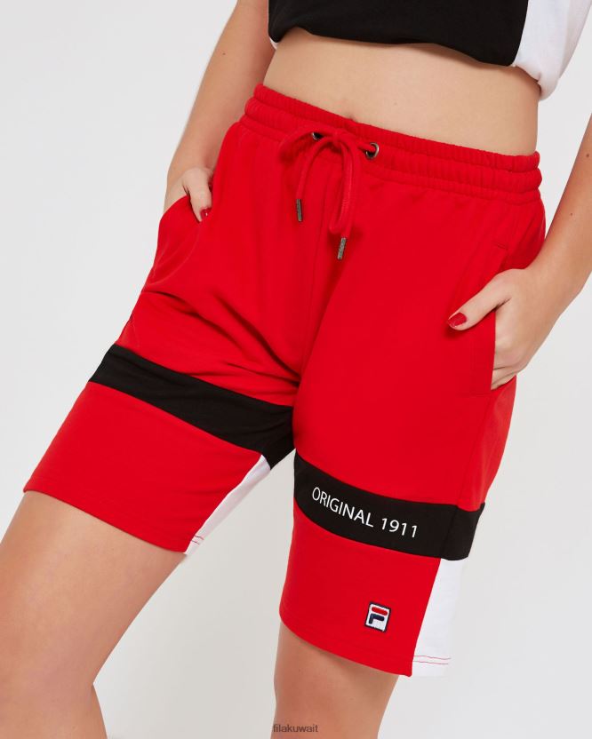 للجنسين فيرونا فيلا حمراء قصيرة BX00H42669 أحمر FILA