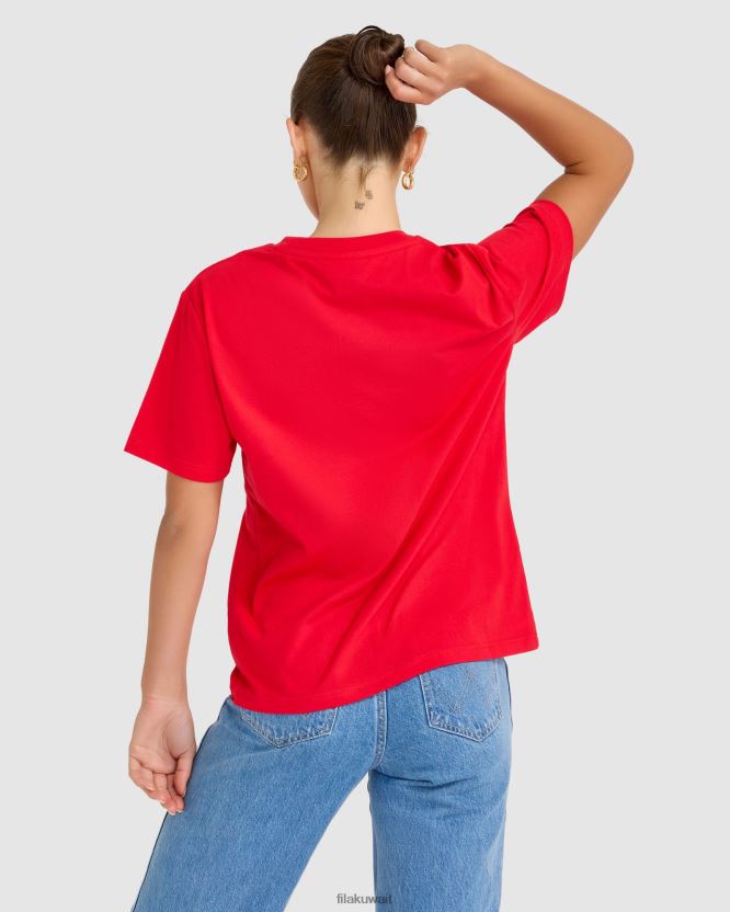 تي شيرت فيلا كاثي باللون الأحمر BX00H42785 أحمر FILA