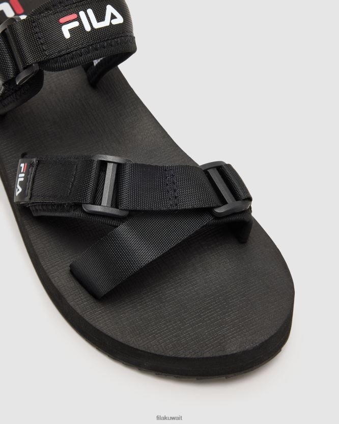 صندل روفيريتو نسائي باللون الأسود/الأبيض/الأحمر BX00H42796 أسود / أبيض / أحمر FILA