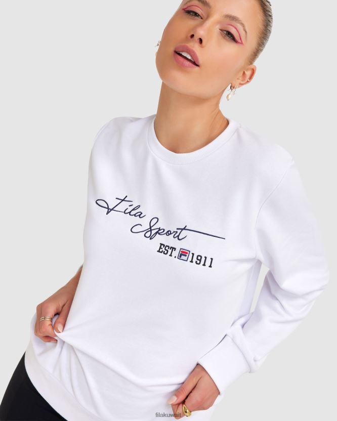 فيلا طاقم سينزيا للسيدات البيض BX00H42832 أبيض FILA