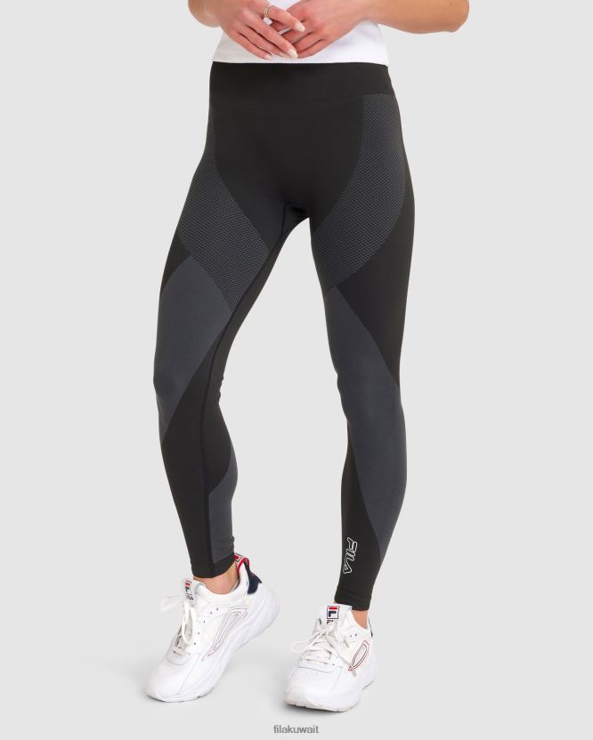 المرأة السوداء دافينا فيلا ضيقة BX00H42850 أسود FILA