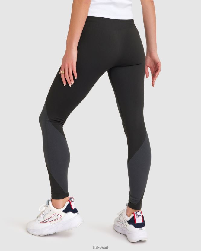 المرأة السوداء دافينا فيلا ضيقة BX00H42850 أسود FILA