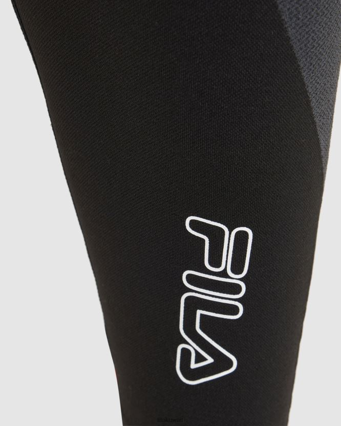 المرأة السوداء دافينا فيلا ضيقة BX00H42850 أسود FILA