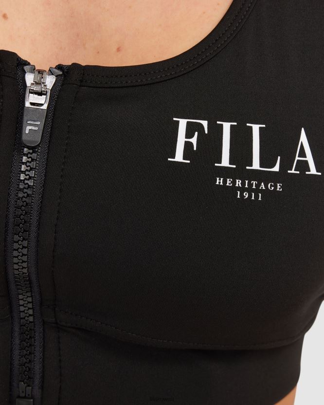حمالة صدر إليكترا للسيدات من فيلا باللون الأسود BX00H42851 أسود FILA