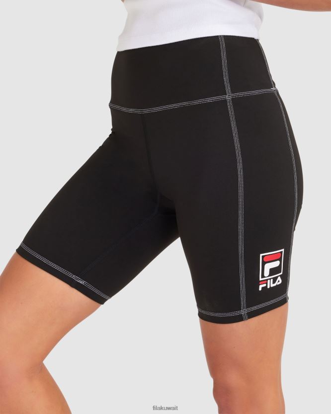 فيلا كيارا قصيرة سوداء للنساء BX00H42855 أسود FILA