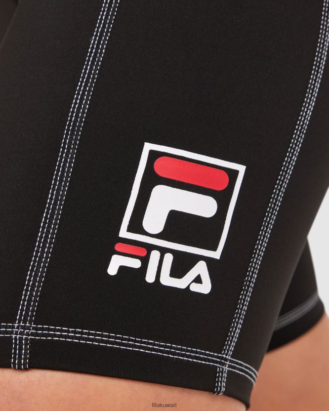 فيلا كيارا قصيرة سوداء للنساء BX00H42855 أسود FILA