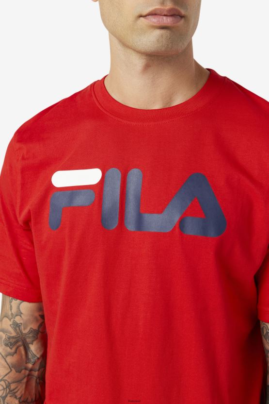 تي شيرت النسر الأحمر للرجال من فيلا BX00H4285 أحمر FILA