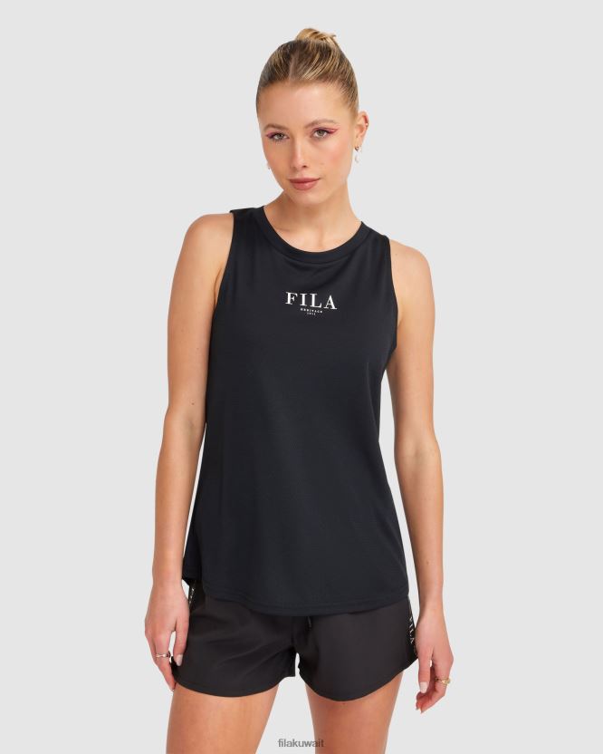 دبابة إليكترا فيلا سوداء للنساء BX00H42864 أسود FILA
