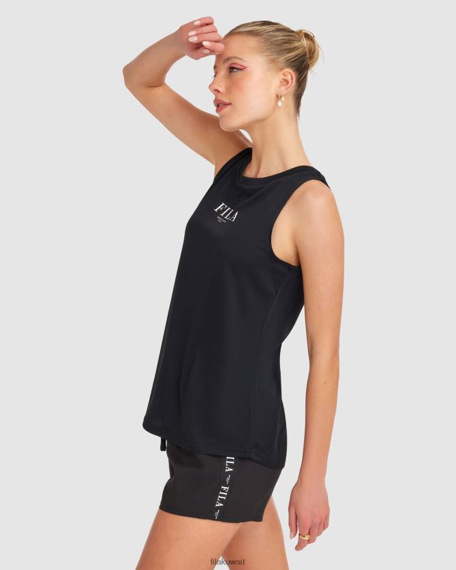 دبابة إليكترا فيلا سوداء للنساء BX00H42864 أسود FILA