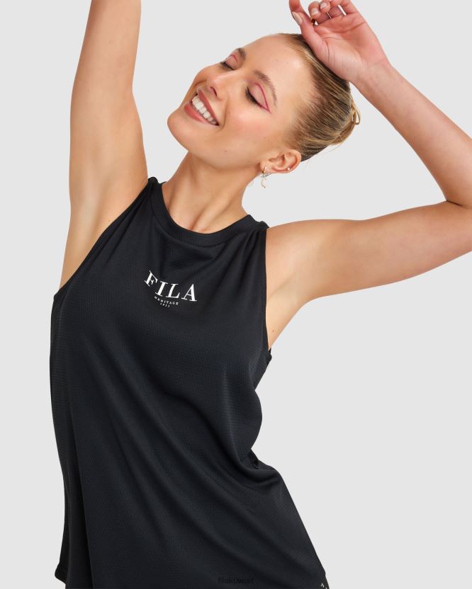 دبابة إليكترا فيلا سوداء للنساء BX00H42864 أسود FILA