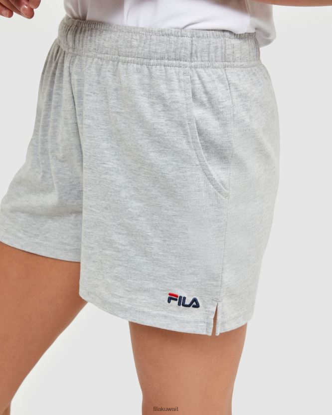 شورت جيرسي نسائي كلاسيكي فضي مارل فيلا BX00H42873 مارل فضي FILA