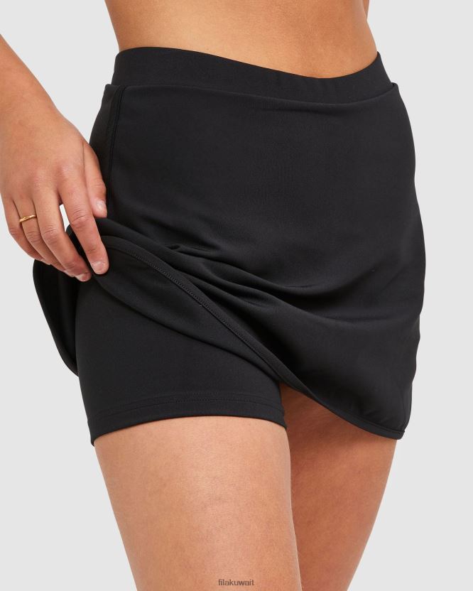 تنورة نسائية كلاسيكية باللون الأسود من فيلا BX00H42878 أسود FILA