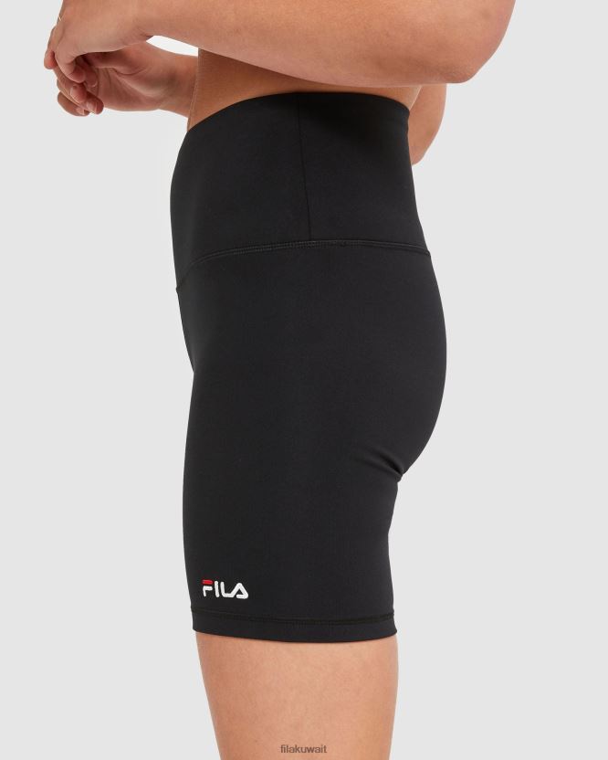 شورت الدراجة الكلاسيكي للسيدات باللون الأسود BX00H42882 أسود FILA