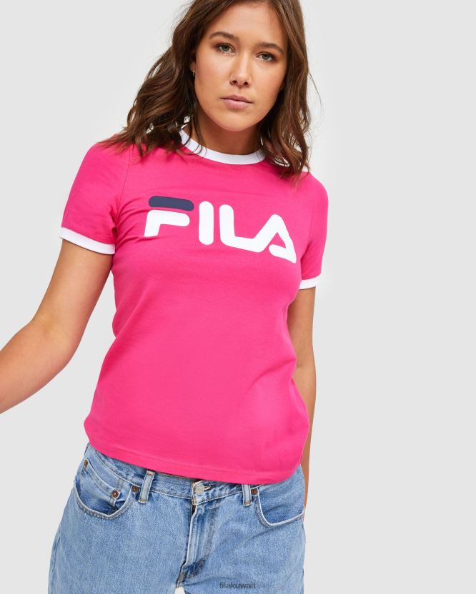 تيشيرت رينجر الكلاسيكي للسيدات بتصميم الشمندر فيلا BX00H42897 جذور الشمندر FILA