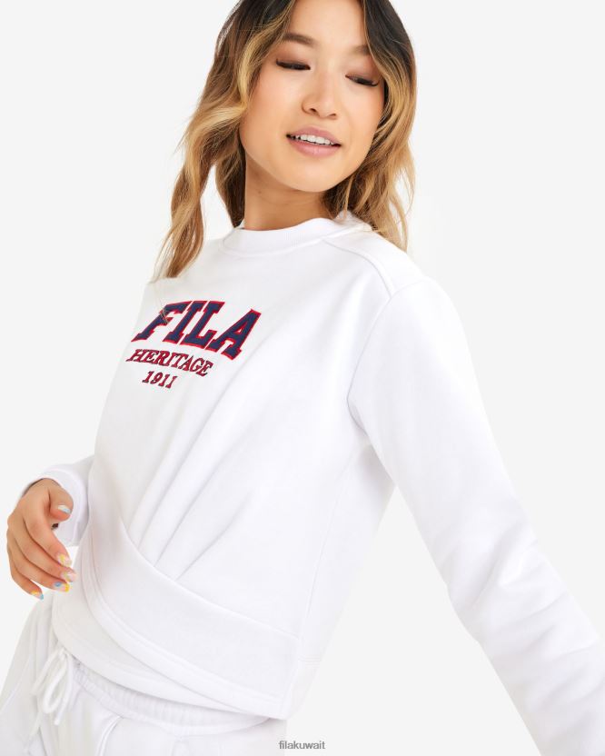 طاقم سيرينا الأبيض للسيدات من فيلا BX00H42908 أبيض FILA