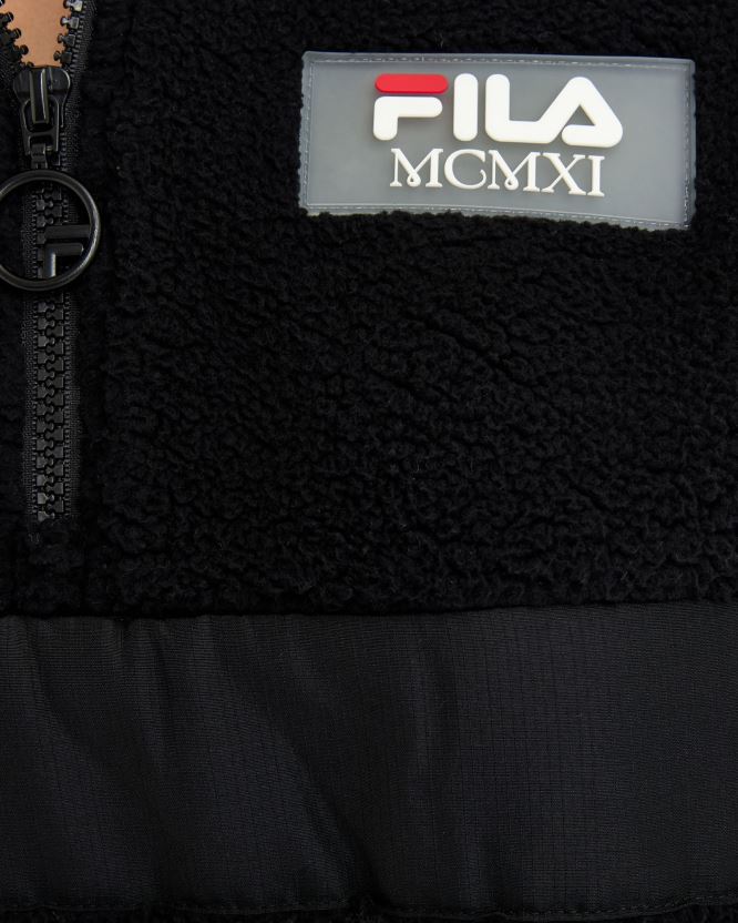 جانيت تيدي كيو تي آر زيب فيلا للسيدات باللون الأسود BX00H42952 أسود FILA