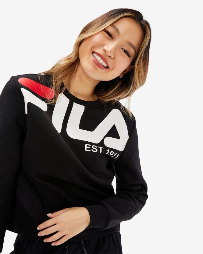 فيلا جرازيا كرو للسيدات باللون الأسود BX00H42957 أسود FILA