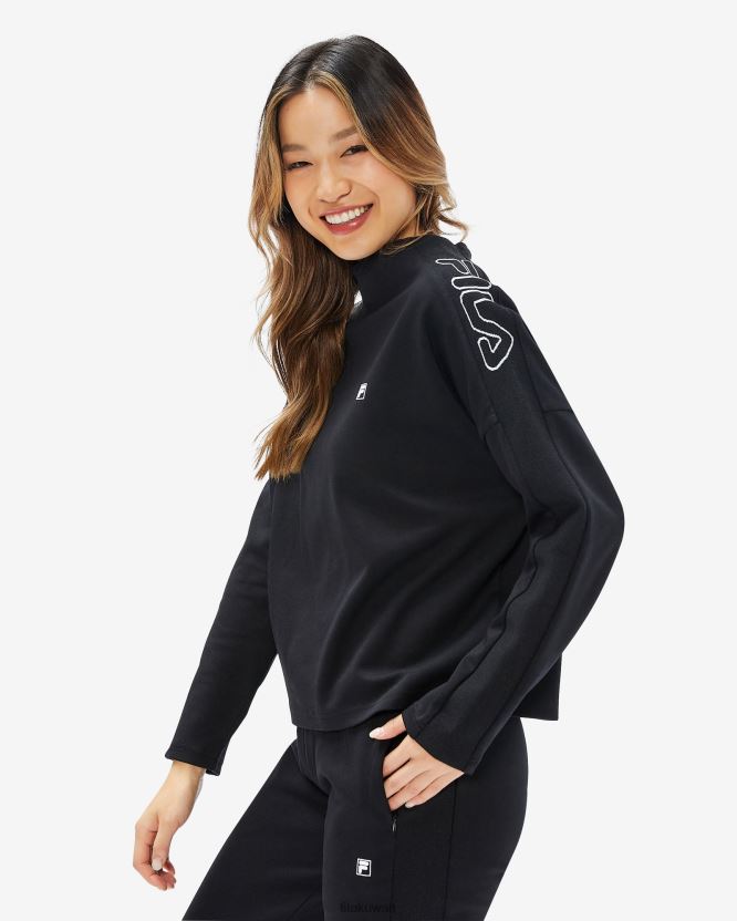 بلوزة كيارا فيلا للسيدات باللون الأسود BX00H42960 أسود FILA