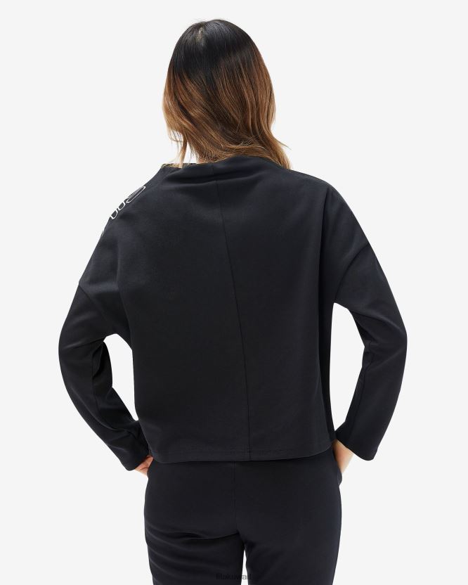 بلوزة كيارا فيلا للسيدات باللون الأسود BX00H42960 أسود FILA