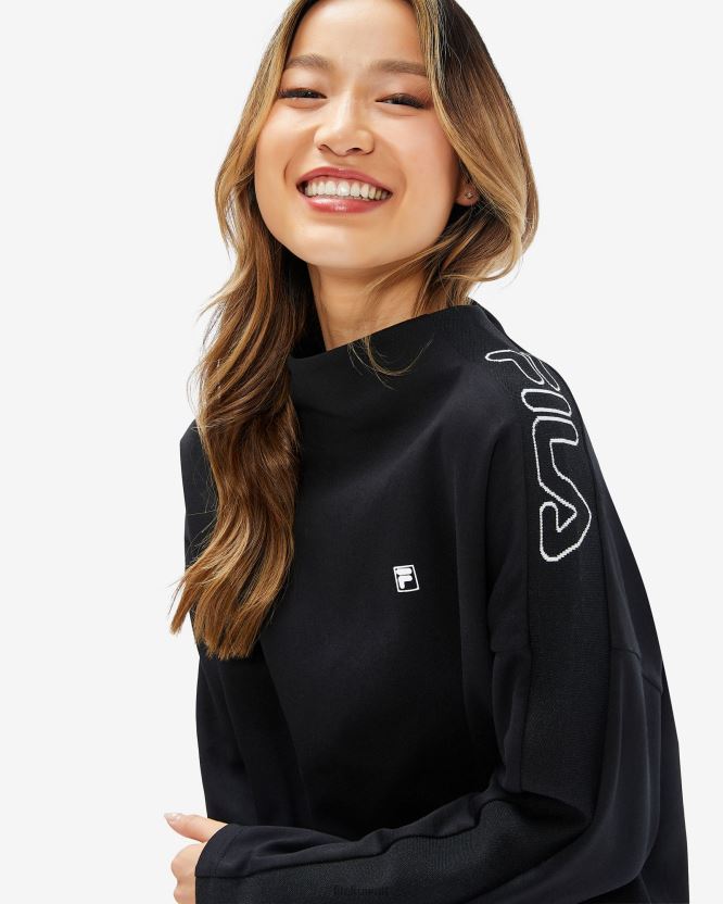 بلوزة كيارا فيلا للسيدات باللون الأسود BX00H42960 أسود FILA