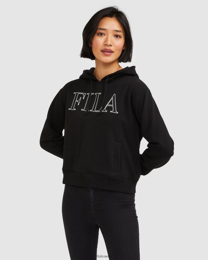 سترة بغطاء للرأس للنساء من إيزيدورا باللون الأسود BX00H42970 أسود FILA