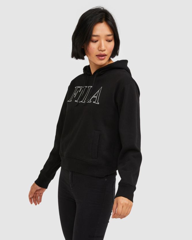 سترة بغطاء للرأس للنساء من إيزيدورا باللون الأسود BX00H42970 أسود FILA