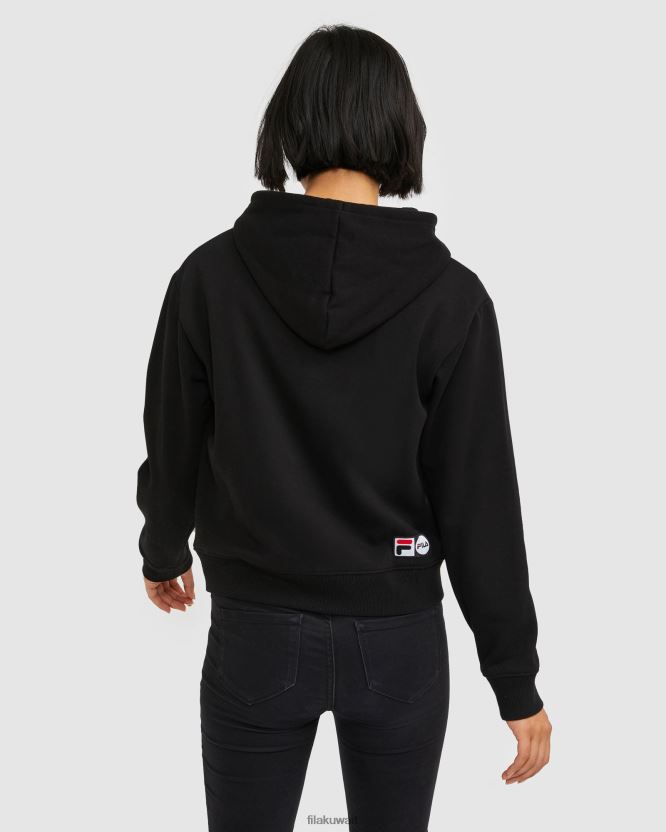 سترة بغطاء للرأس للنساء من إيزيدورا باللون الأسود BX00H42970 أسود FILA