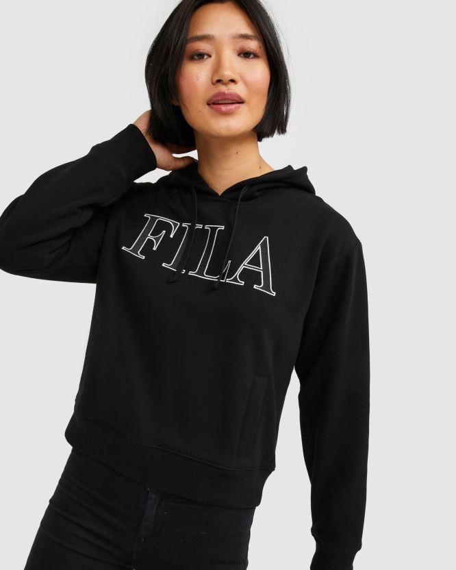 سترة بغطاء للرأس للنساء من إيزيدورا باللون الأسود BX00H42970 أسود FILA
