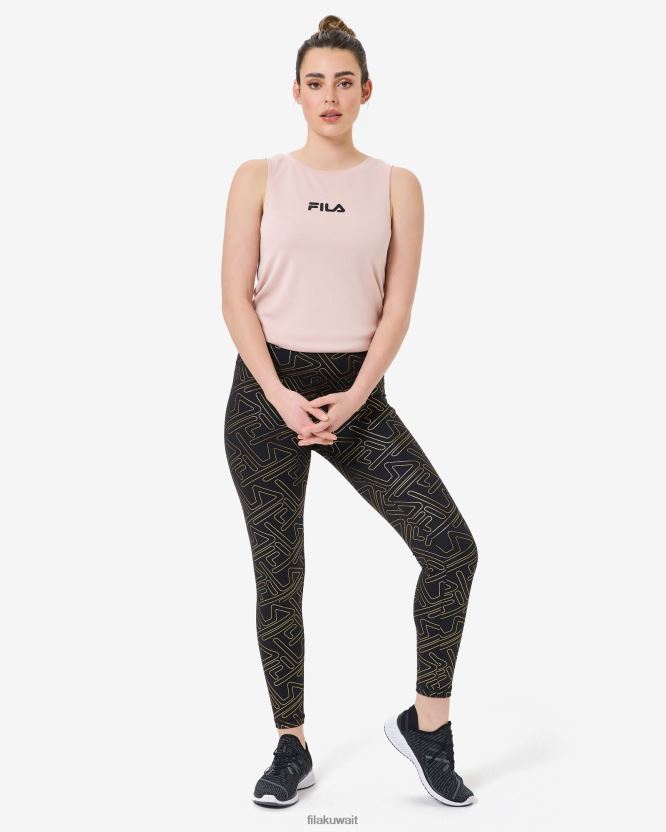 الأغنية فيلا سوداء ضيقة BX00H42981 أسود FILA