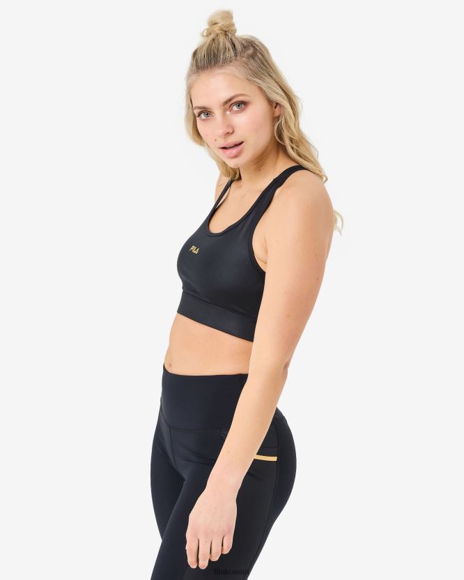 حمالة صدر سوداء من فيلا ليانا BX00H43003 أسود FILA