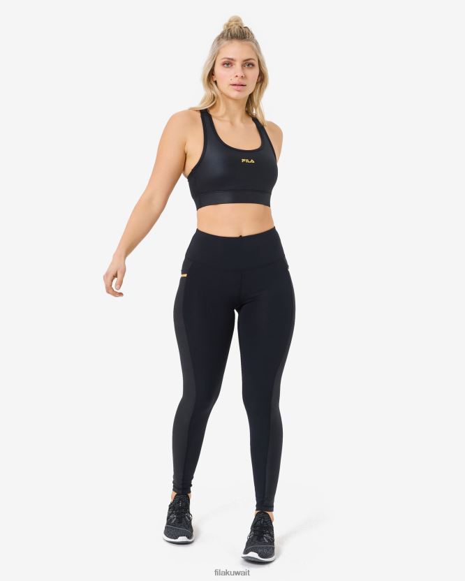 حمالة صدر سوداء من فيلا ليانا BX00H43003 أسود FILA