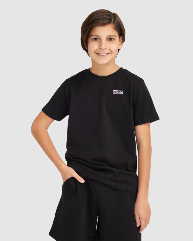 تي شيرت باركر للأطفال من فيلا باللون الأسود BX00H43079 أسود FILA