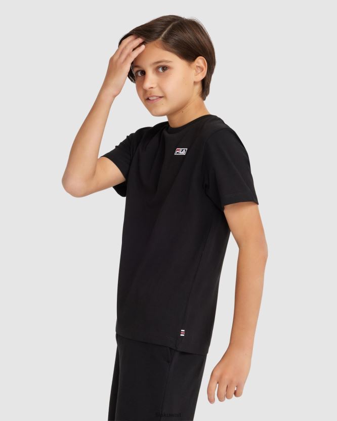 تي شيرت باركر للأطفال من فيلا باللون الأسود BX00H43079 أسود FILA