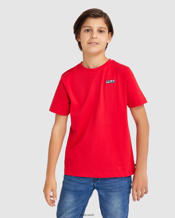 تي شيرت باركر للأطفال باللون الأحمر من فيلا BX00H43081 أحمر FILA