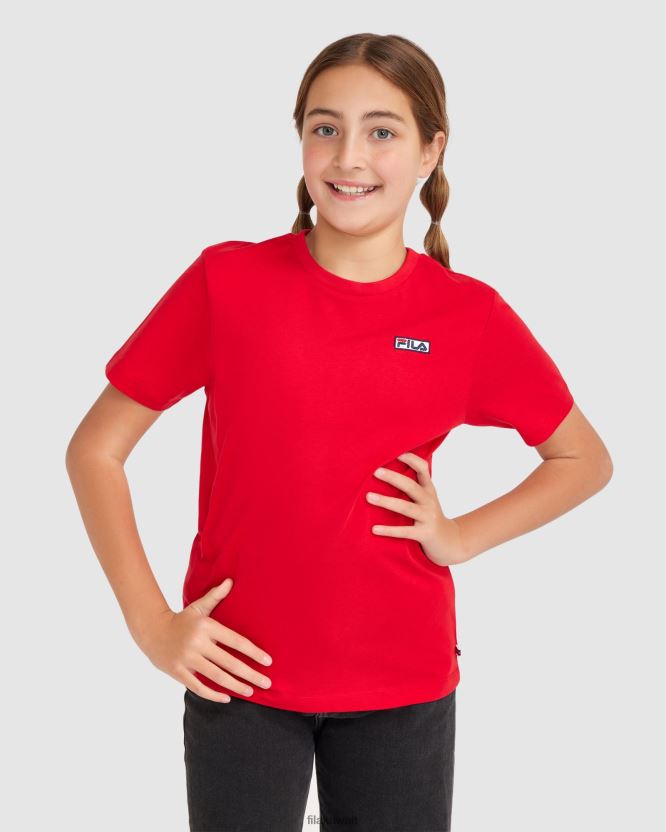 تي شيرت باركر للأطفال باللون الأحمر من فيلا BX00H43081 أحمر FILA
