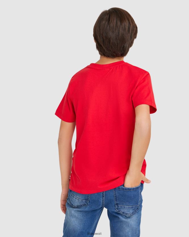 تي شيرت باركر للأطفال باللون الأحمر من فيلا BX00H43081 أحمر FILA